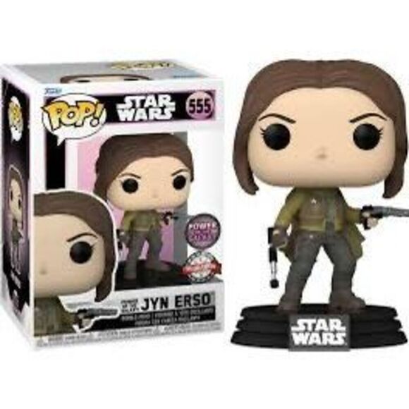 Jyn Erso Star Wars Rogue One Funko Pop Vinyl Bobblehead Toy Play Figure Statue - Picture 2 of 5